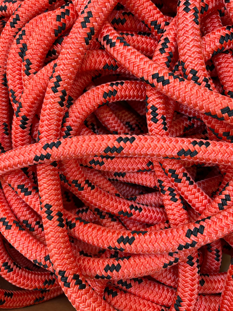 West Coast Climber Double Braid 5/8" Rigging Rope Orange